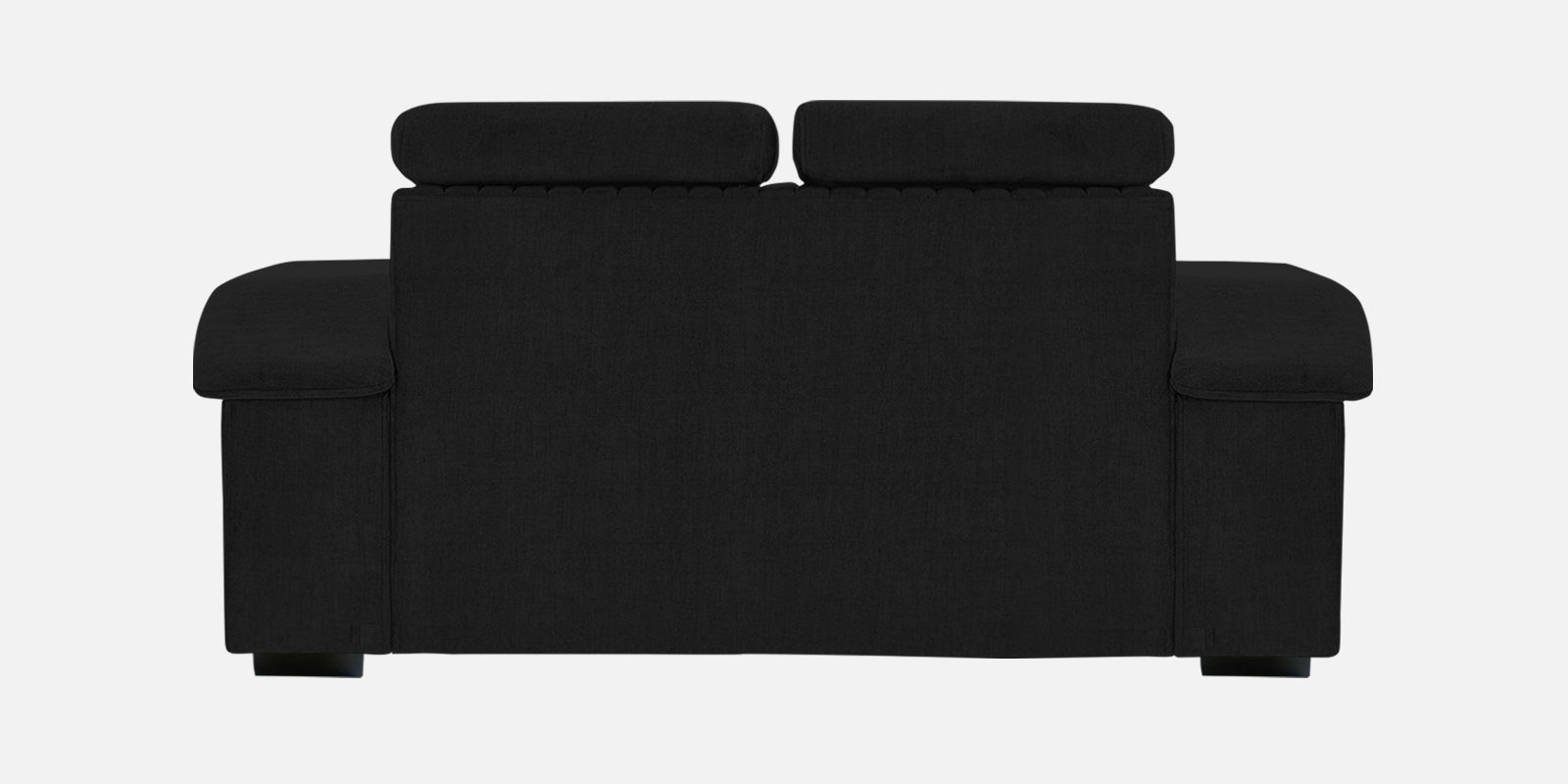 Draco Fabric 2 Seater Sofa In Zed Black Colour