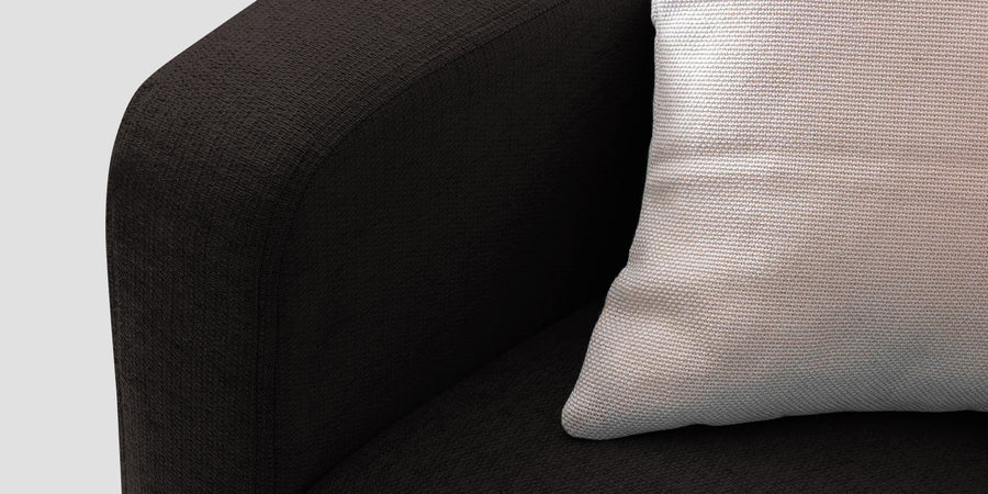 Noha Fabric 2 Seater Sofa In Cara Brown Colour - Febonic Living