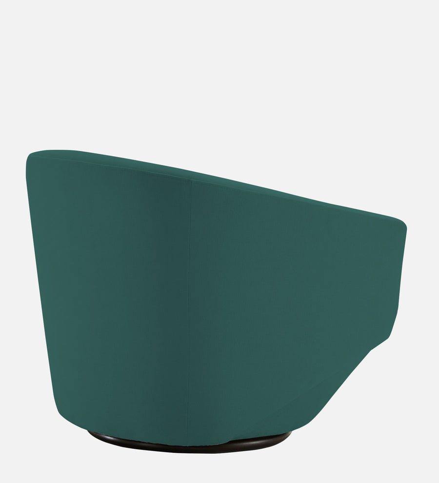 Haddie Velvet Swivel Chair In Pine Green Colour - Febonic Living