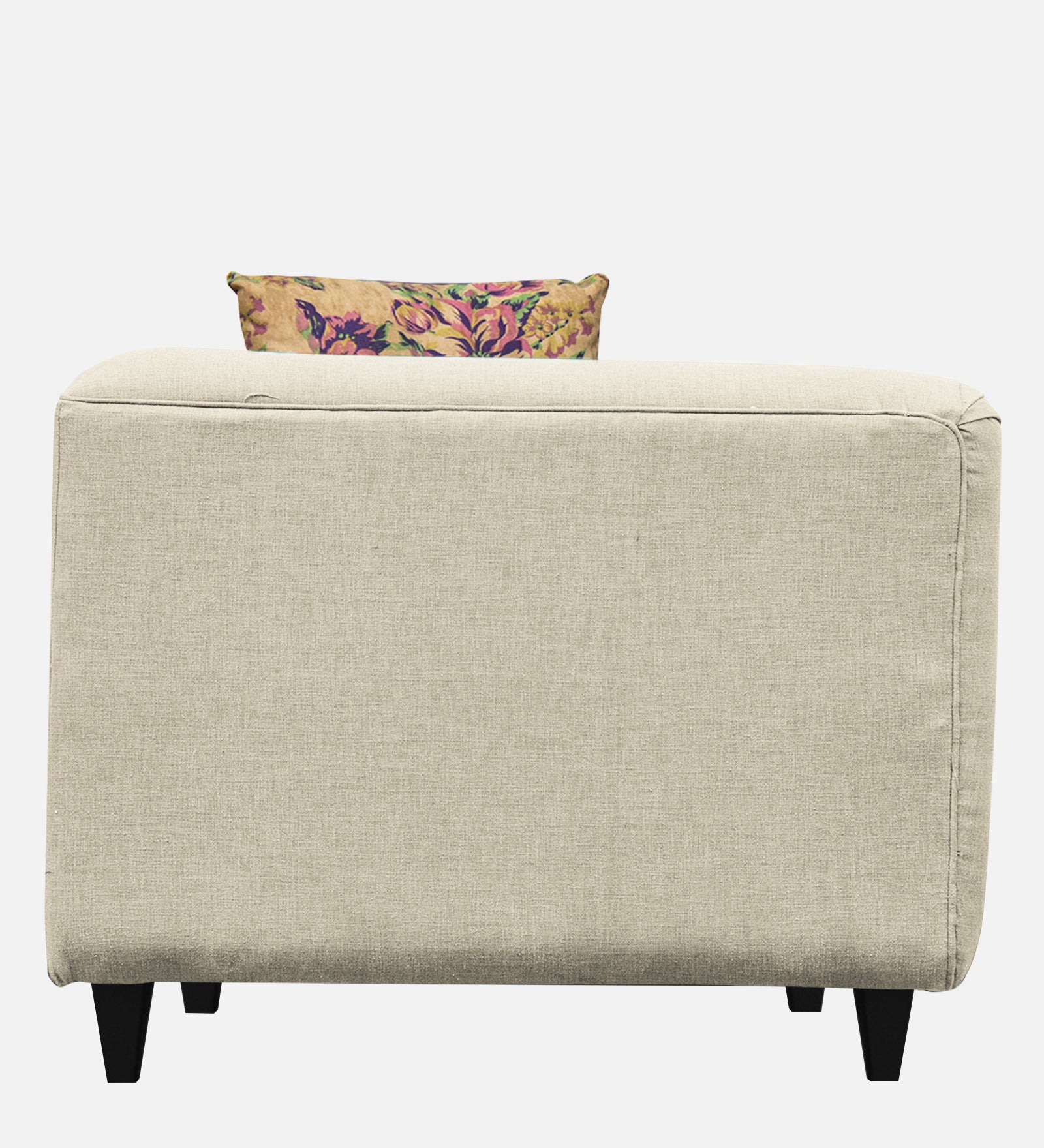 Niki Fabric 1 Seater Sofa in Ivory Cream Colour