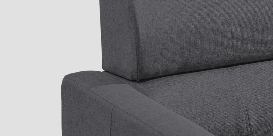 Devo Fabric 2 Seater Sofa In Maba Grey Colour - Febonic Living