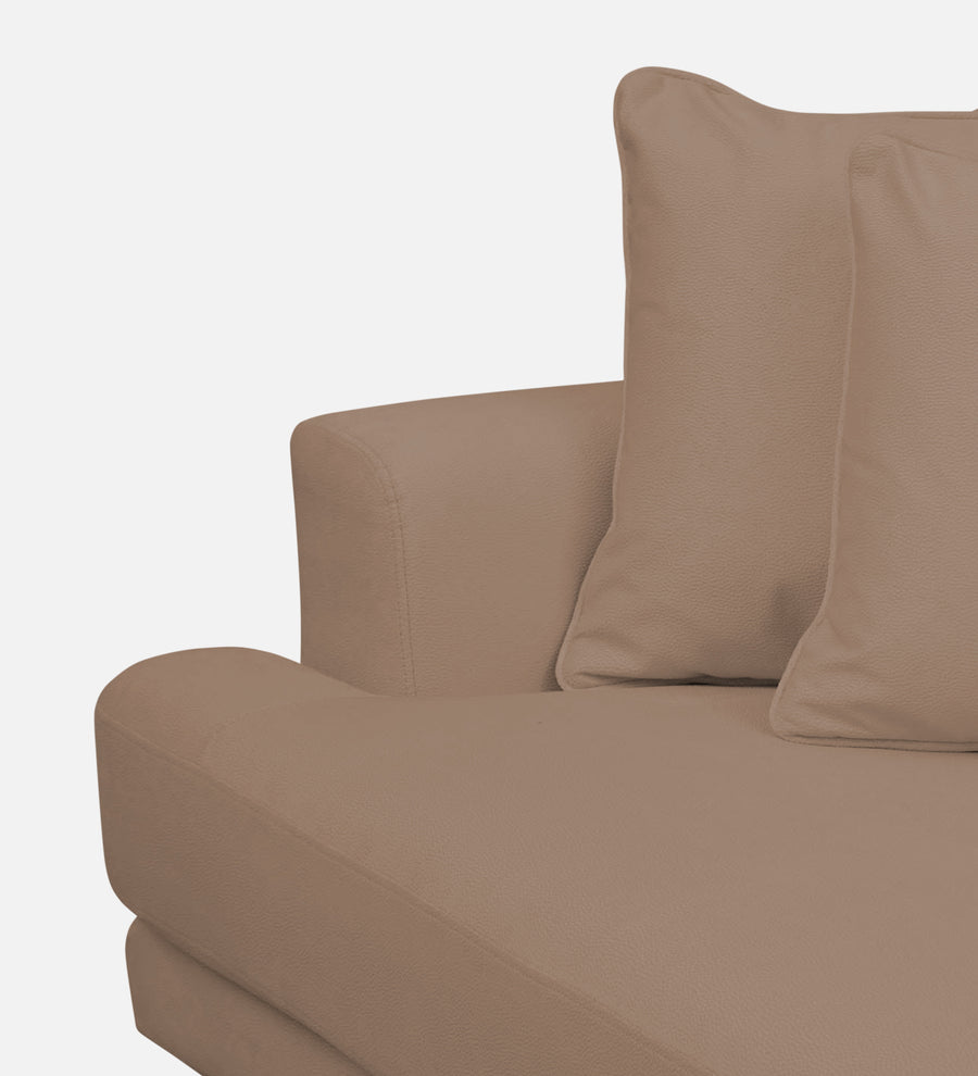 Woody Fabric 1 Seater Sofa In Wheat Beige Colour - Febonic Living