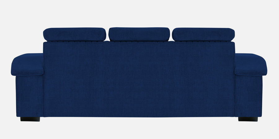 Draco Fabric 3 Seater Sofa In Royal Blue Colour - Febonic Living