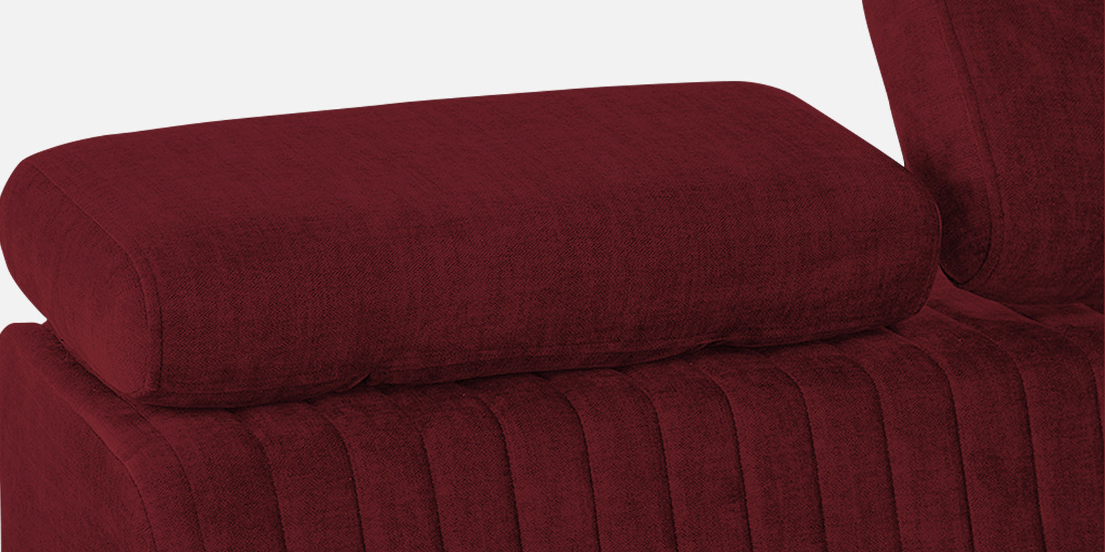 Draco Fabric 6 Seater Corner Sofa In Blood Maroon Colour - Febonic Living