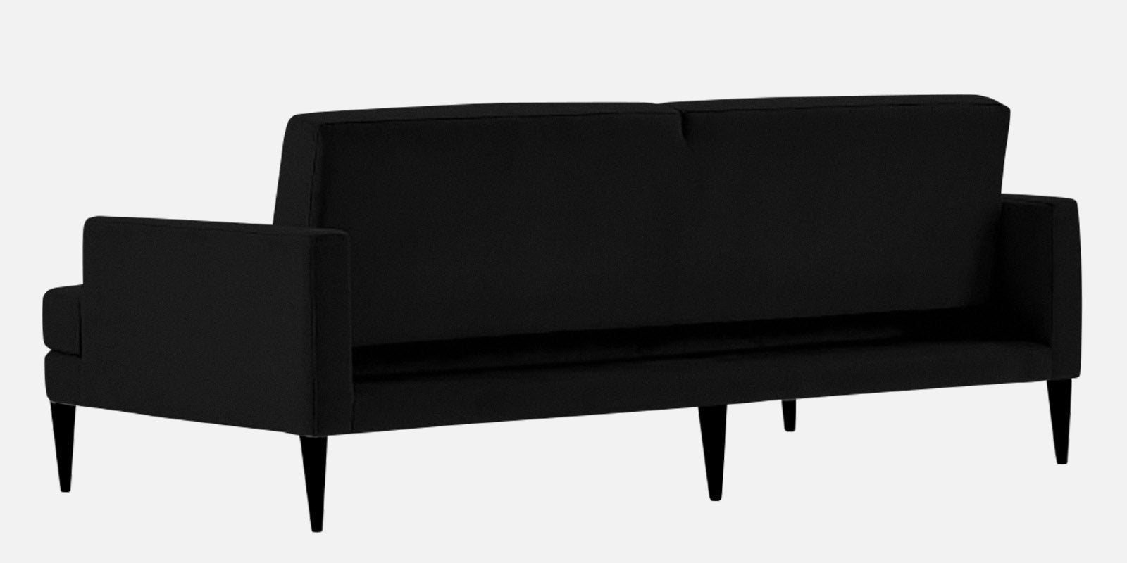 Zoya Fabric 3 Seater Convertable Sofa Cum Bed in Zed Black Colour