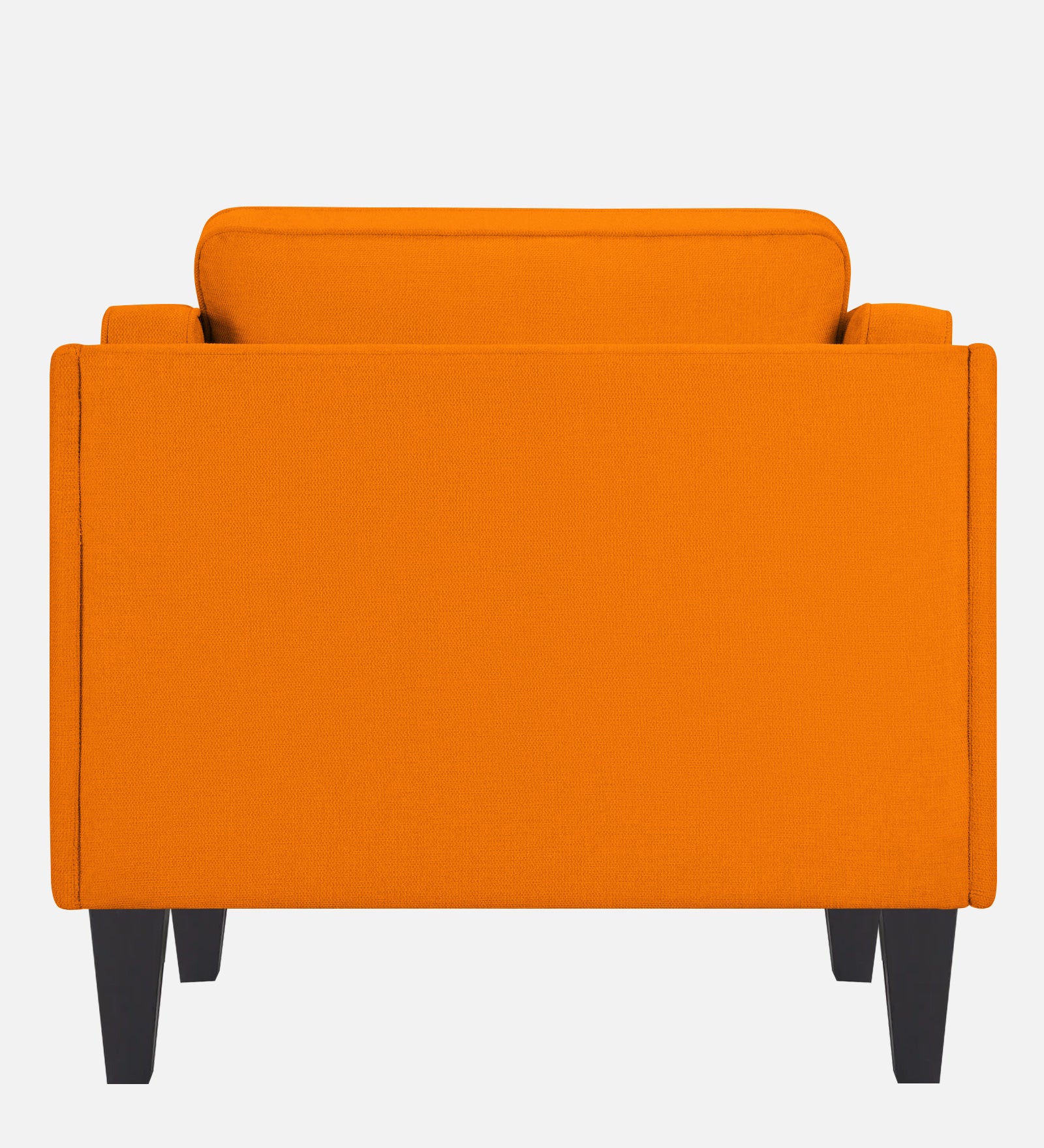 Siddy Fabric 1 Seater Sofa in Vivid Orange Colour