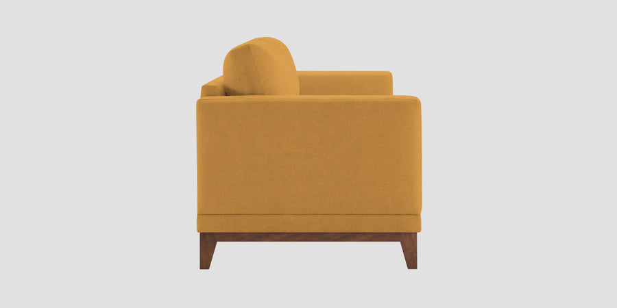 Esha Fabric 2 Seater Sofa In Corn Yellow Colour - Febonic Living