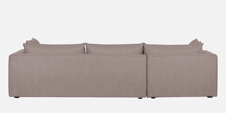 Ziggy Fabric Lhs Sectional Sofa 3 Lounger In Almond Beige Colour - Febonic Living