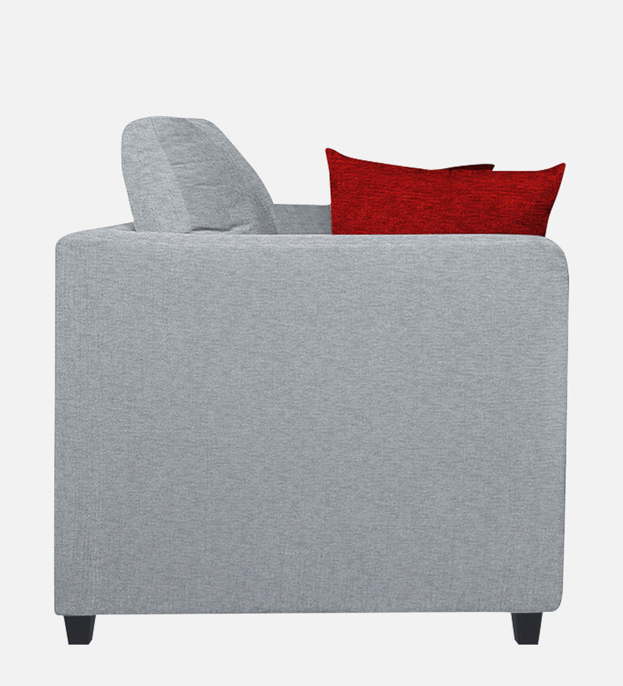 Nuska Fabric 1 Seater Sofa In Coin Grey Colour - Febonic Living