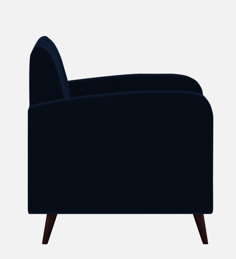 Wiki Velvet 1 Seater Sofa In Dark Blue Colour - Febonic Living