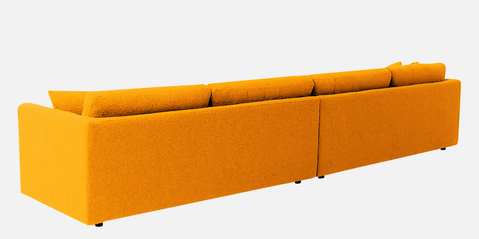 Casso Velvet 4 Seater Sofa in Saffron yellow Colour