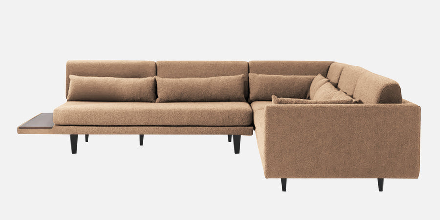 Malta Fabric 6 Seater Rhs Corner Sofa In Cookie Beige Colour - Febonic Living