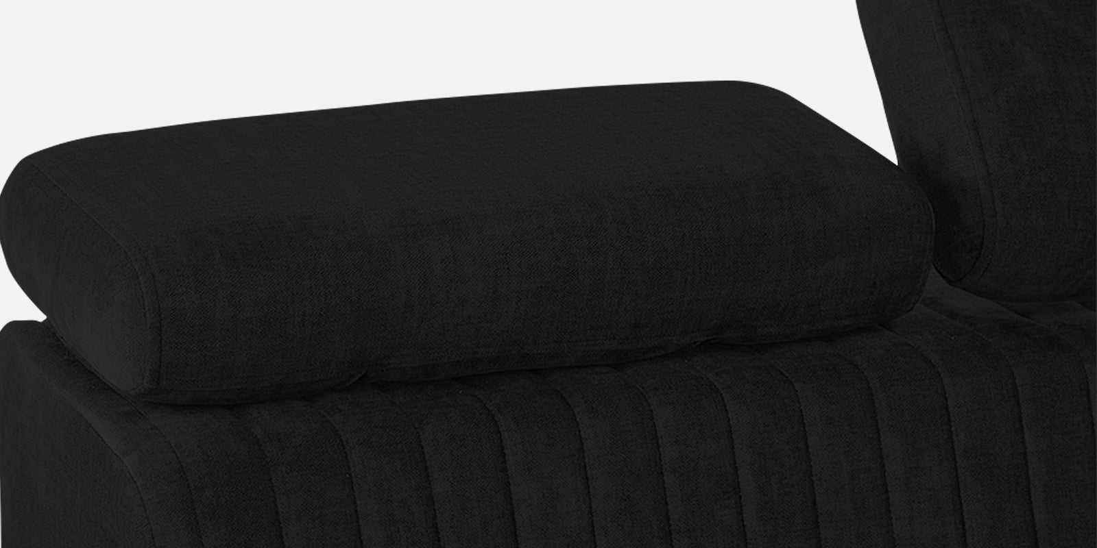Draco Fabric 6 Seater Corner Sofa In Zed Black Colour - Febonic Living