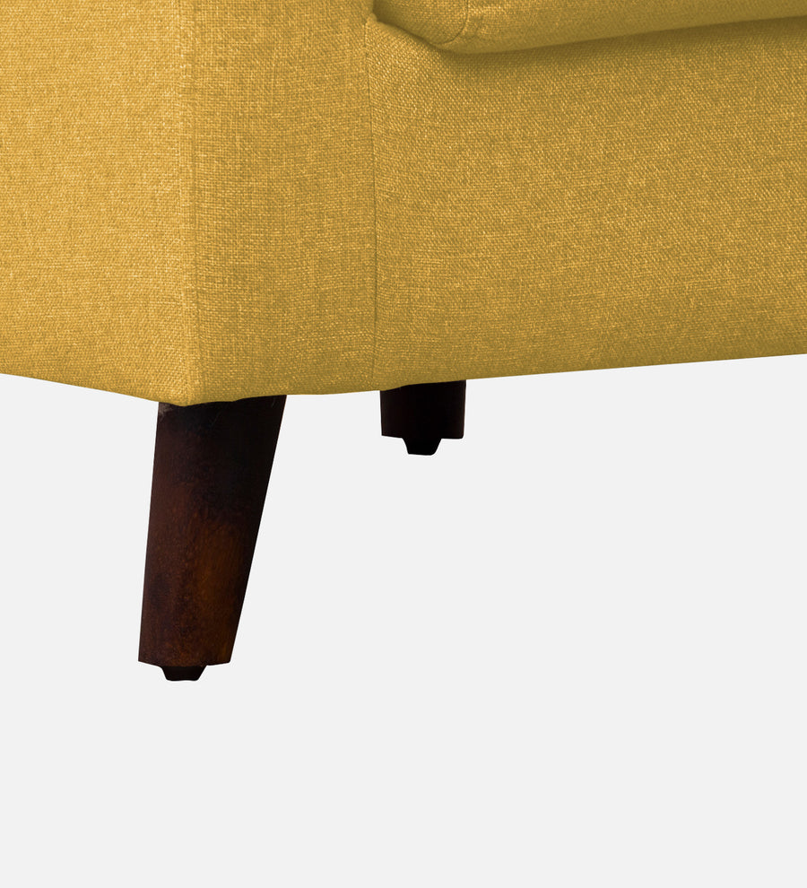 Kevin Fabric 1 Seater Sofa In Bold Yellow Colour - Febonic Living