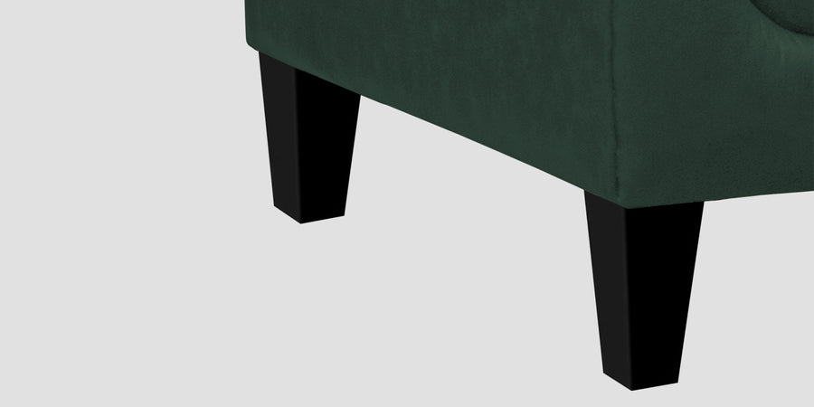 Convi Leatherette 3 Seater Sofa In Basil Green Colour - Febonic Living