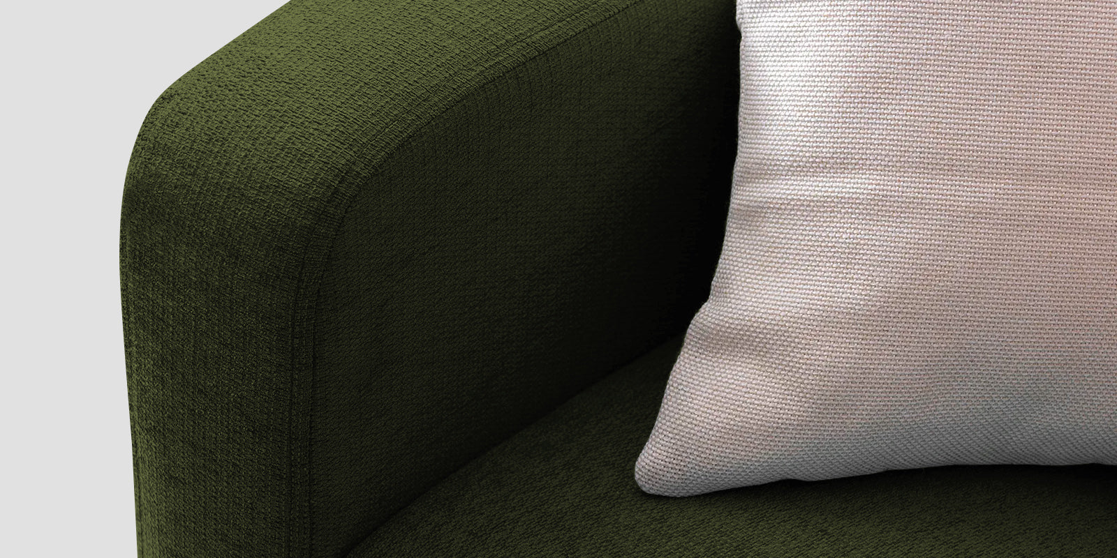Noha Fabric 2 Seater Sofa In Olive Green Colour - Febonic Living