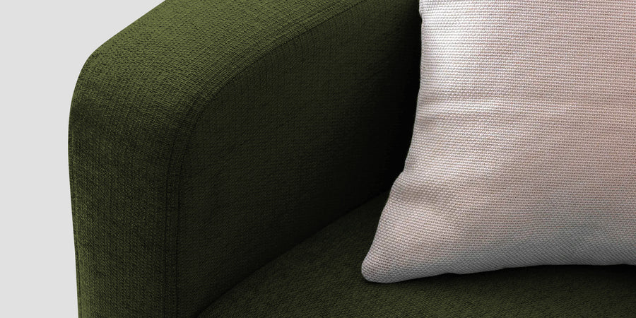 Noha Fabric 2 Seater Sofa In Olive Green Colour - Febonic Living