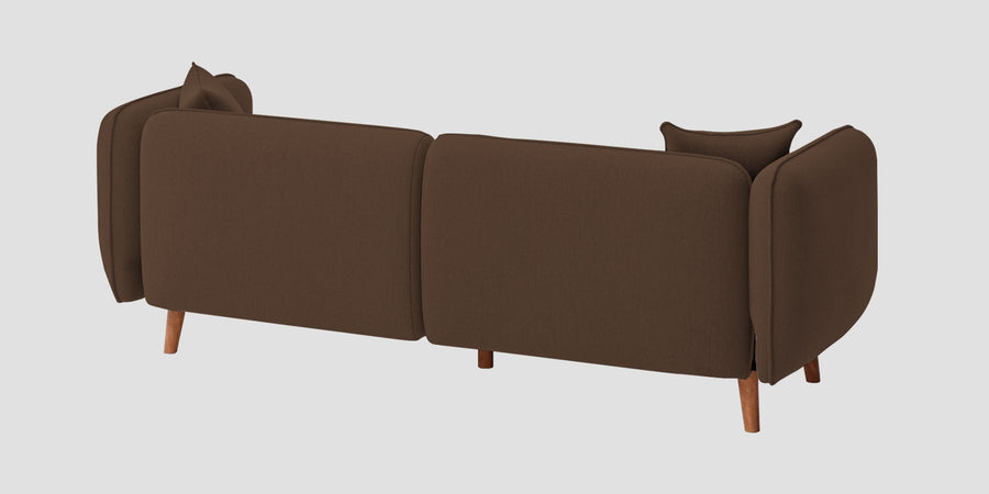 Reva Fabric 3 Seater Sofa In Ash Brown Colour - Febonic Living