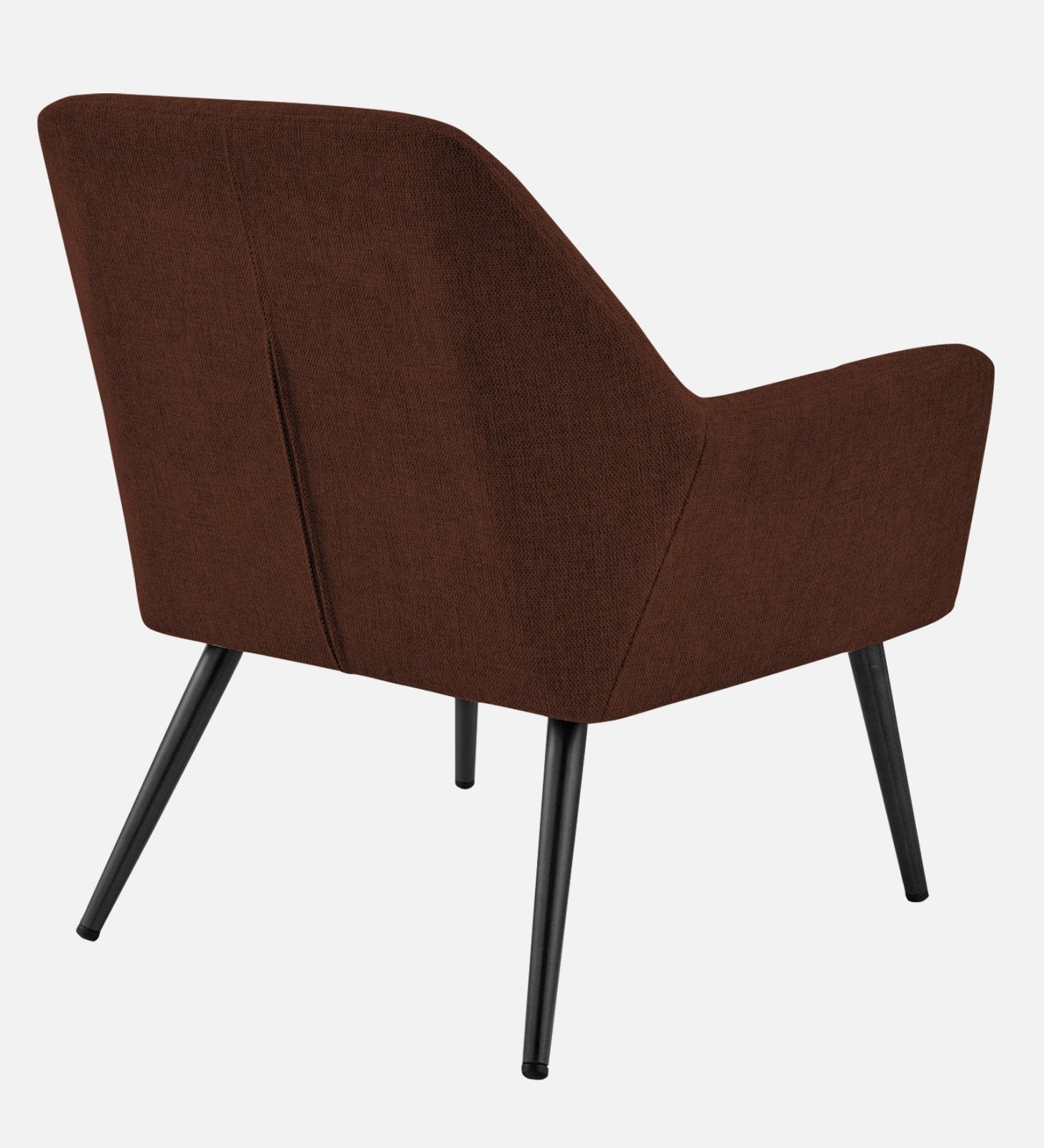 Bella Fabric Arm Chair In Coffee Brown Colour