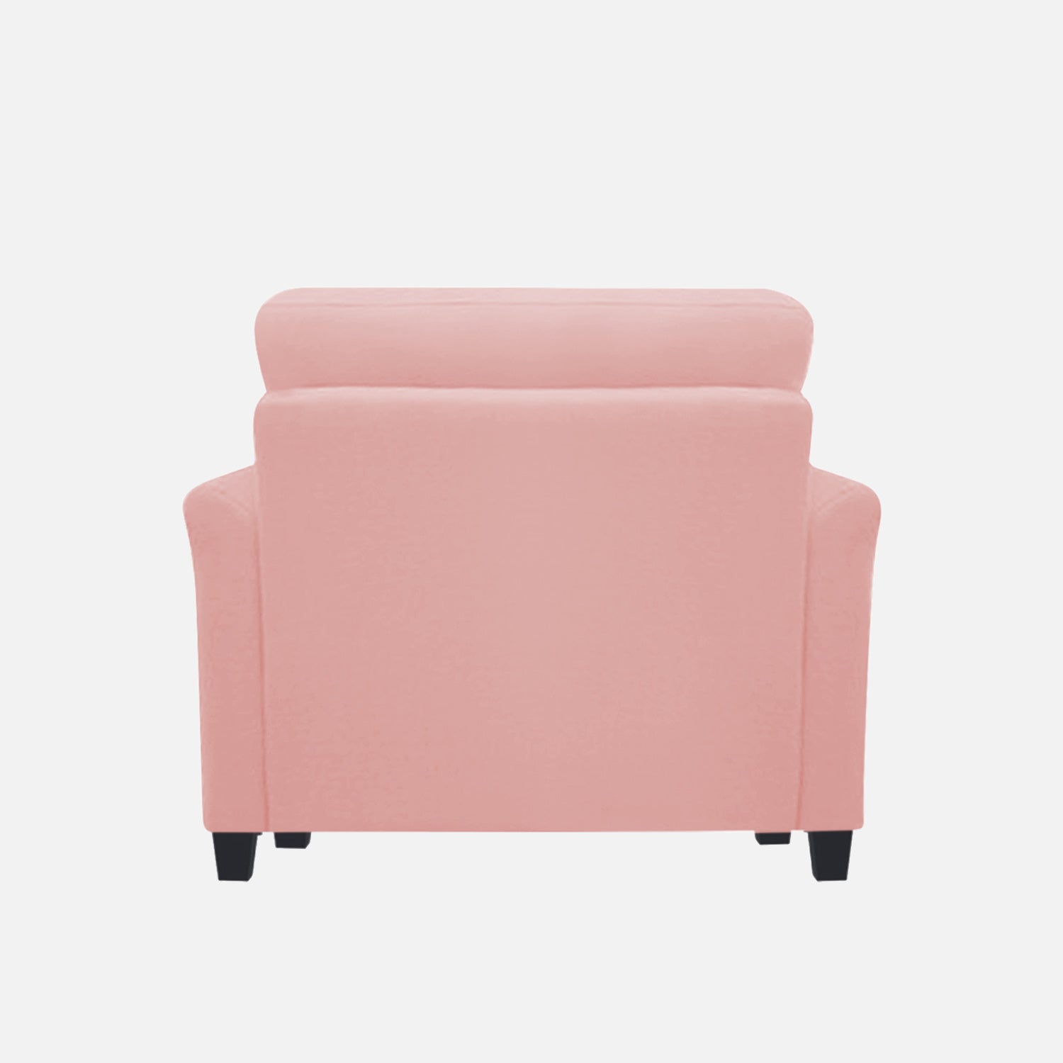 Daroo Velvet 1 Seater Sofa In Millennial Pink Colour