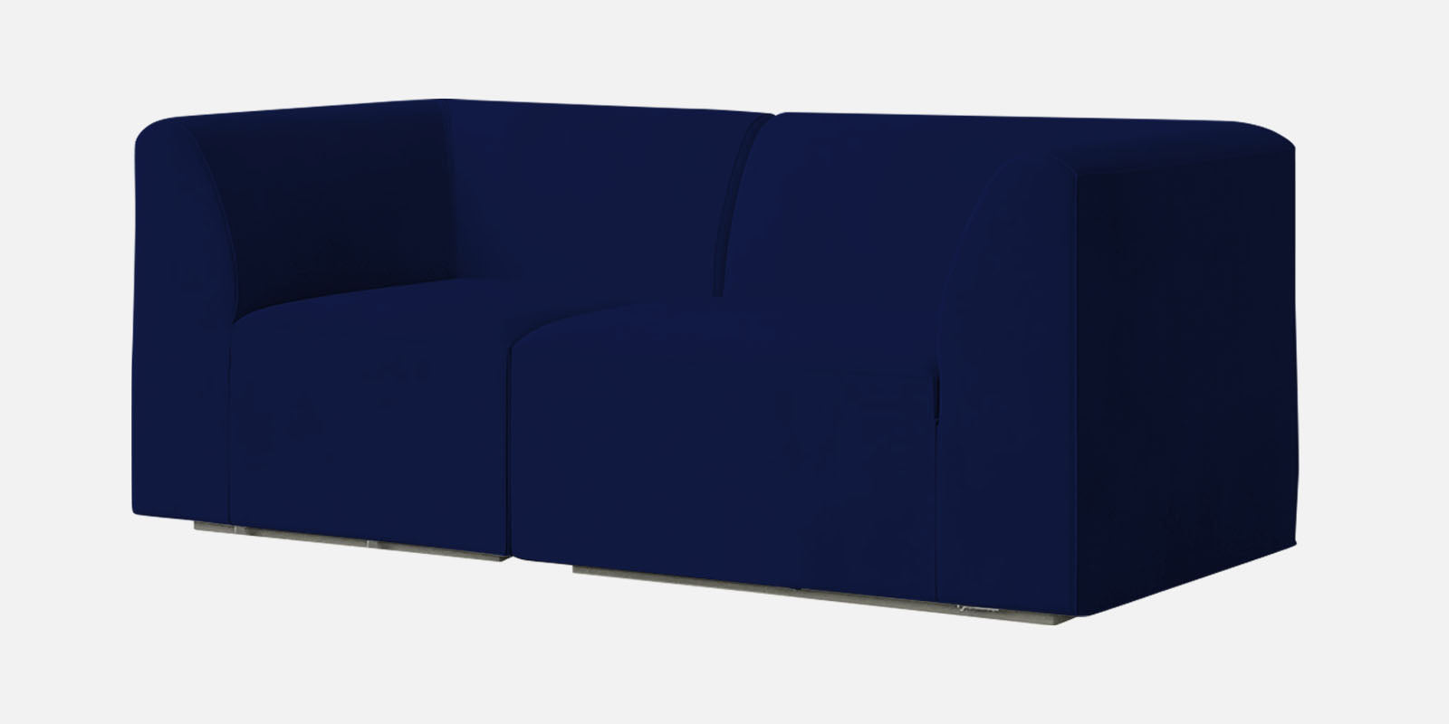 Bufa Velvet 2 Seater Sofa in Dark Blue Colour With Storage