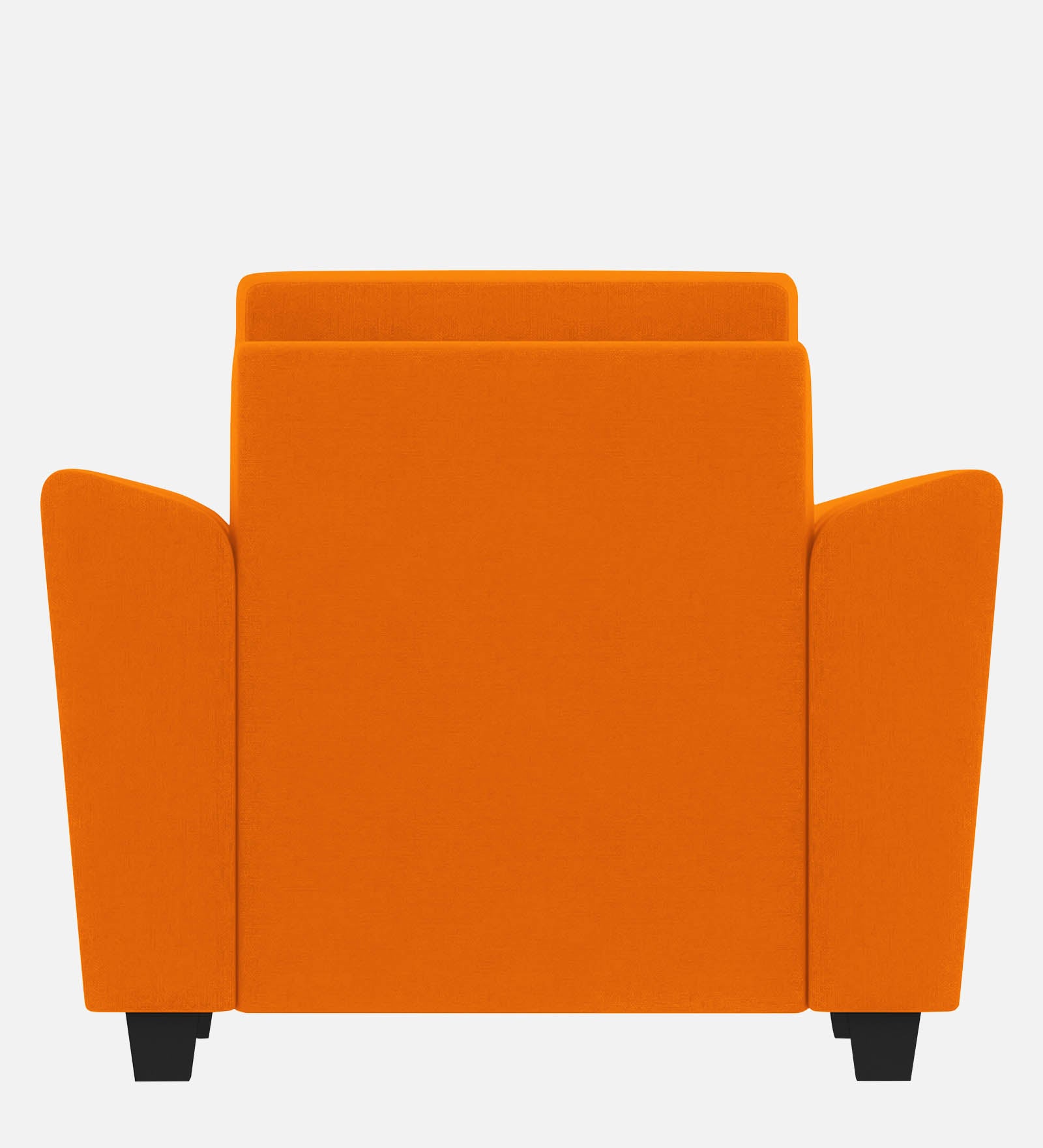 Daku Fabric 1 Seater Sofa in vivid orange Colour