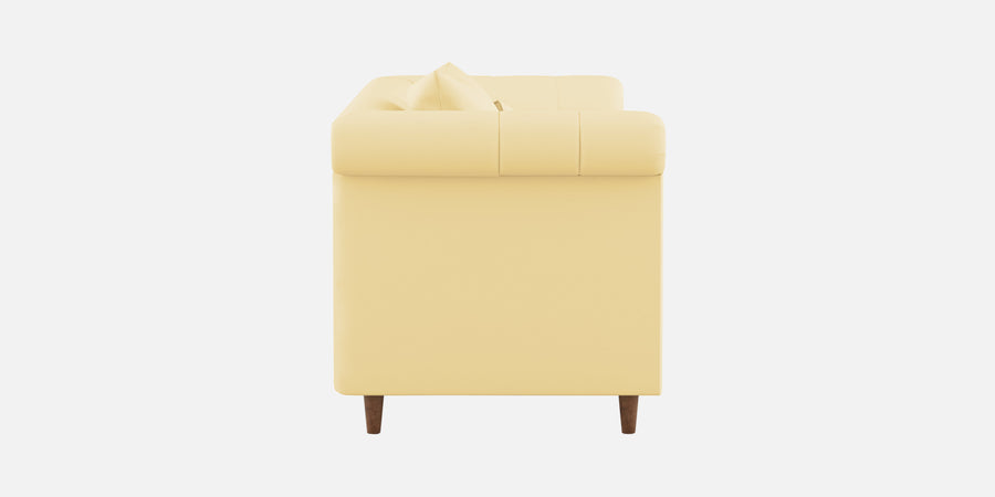Rubi Velvet 3 Seater Sofa In Sandy Beige Colour - Febonic Living