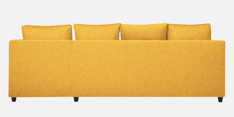 Nebula Fabric Lhs Sectional Sofa 3 Lounger In Bold Yellow Colour - Febonic Living