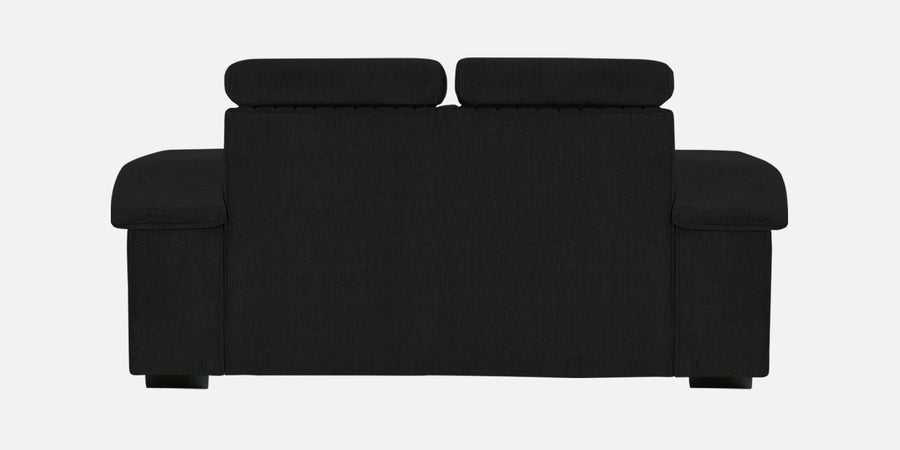 Draco Fabric 2 Seater Sofa In Zed Black Colour - Febonic Living