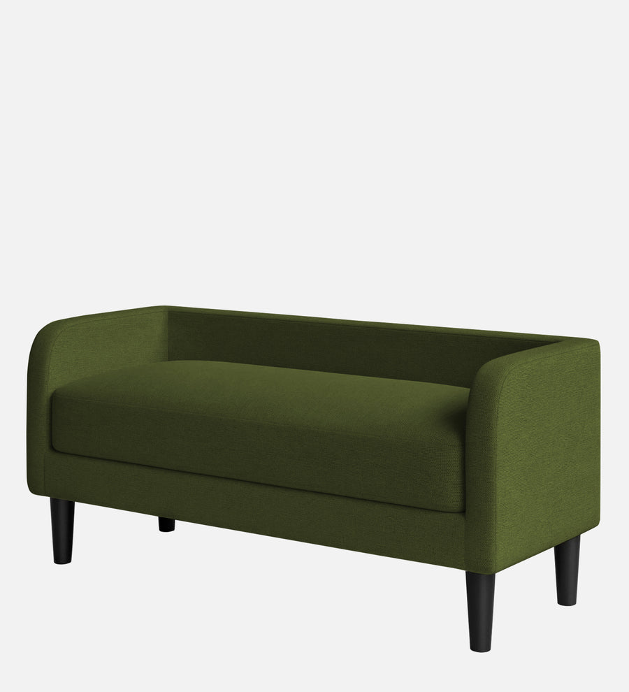 Maya Fabric Bench In Olive Green Colour - Febonic Living