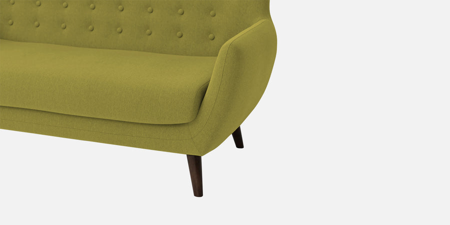Goofy Fabric 3 Seater Sofa In Kelly Green Colour - Febonic Living