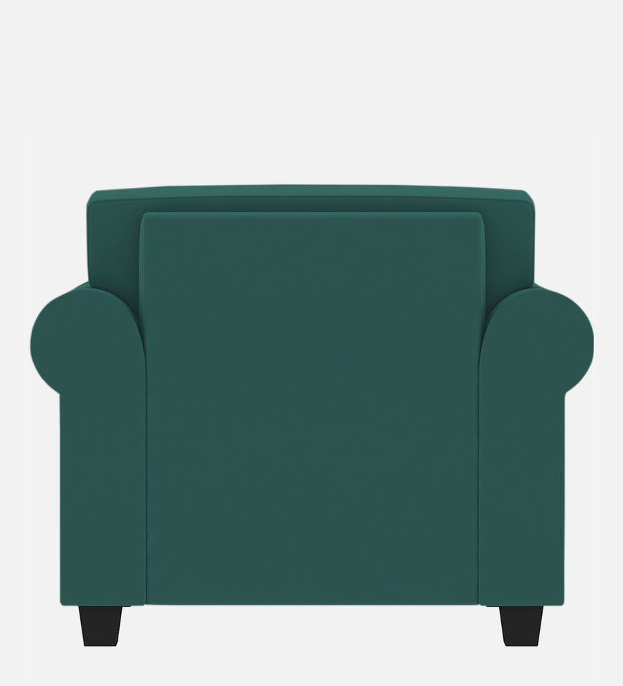 Numonk Velvet 1 Seater Sofa In Pine Green Colour - Febonic Living