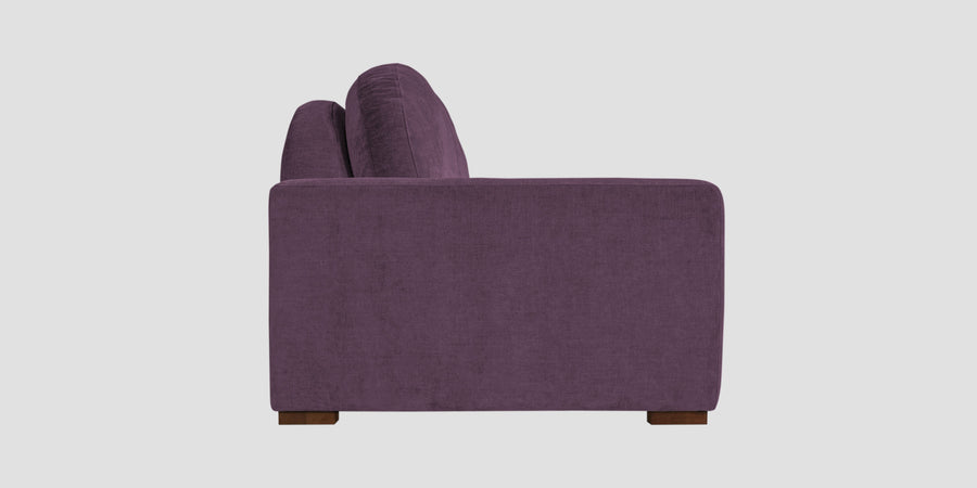 Dara Fabric 3 Seater Sofa In Greek Purple Colour - Febonic Living