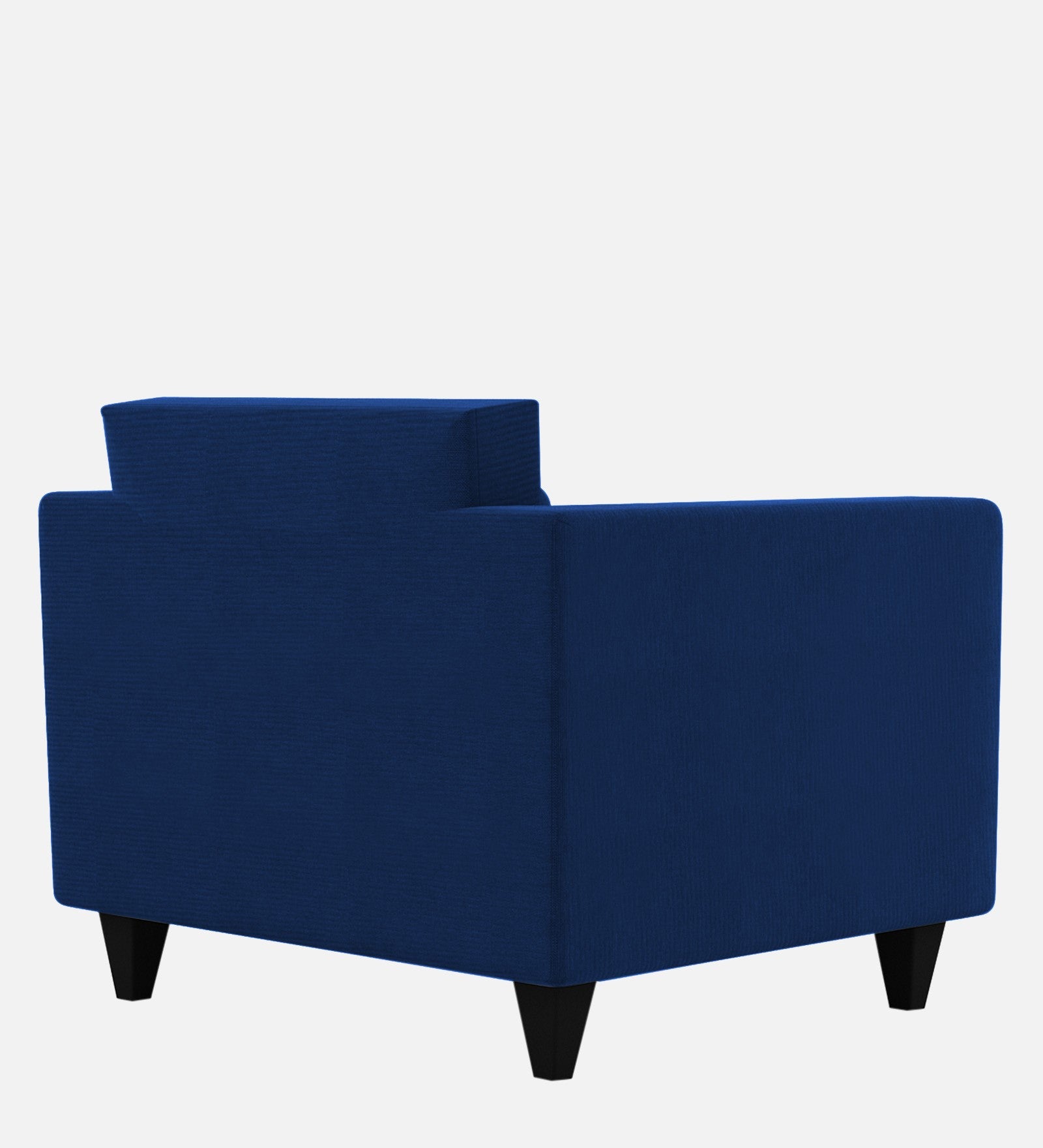 Nipul Fabric 1 Seater Sofa in Royal Blue Colour