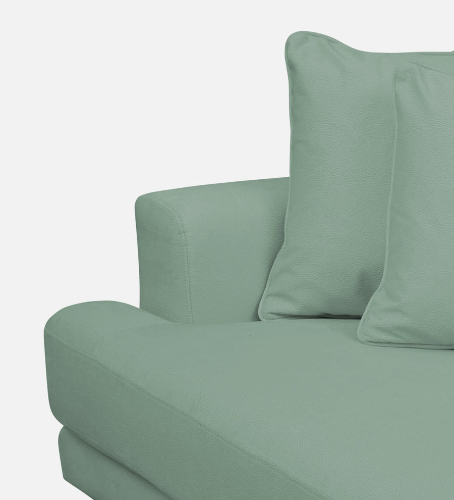 Woody Fabric 1 Seater Sofa In Mist Blue Colour - Febonic Living