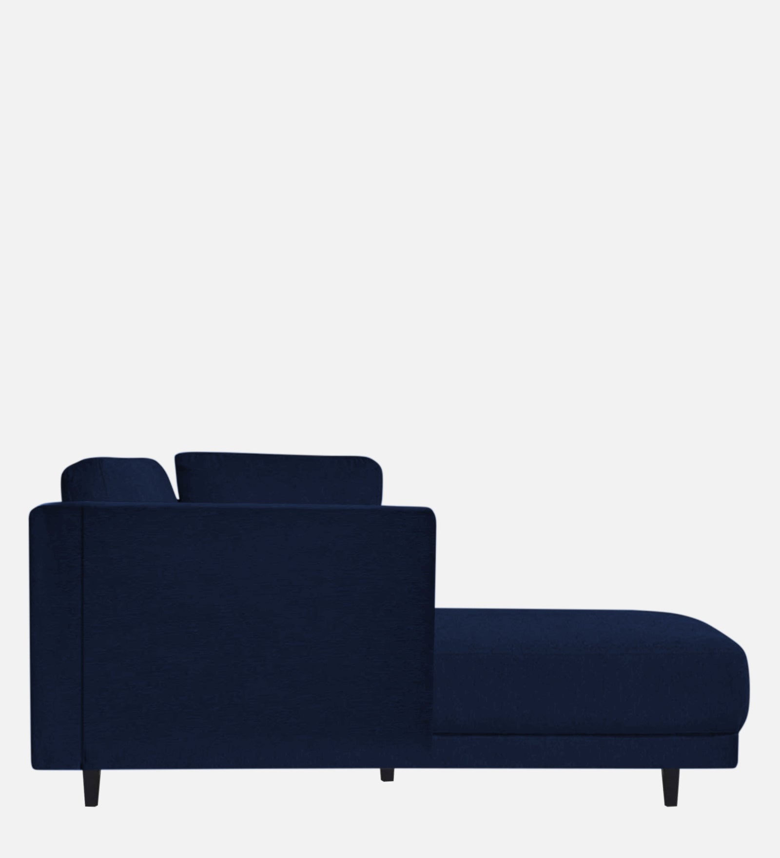 Jonze Velvet LHS Chaise Lounger in Indigo Blue Colour