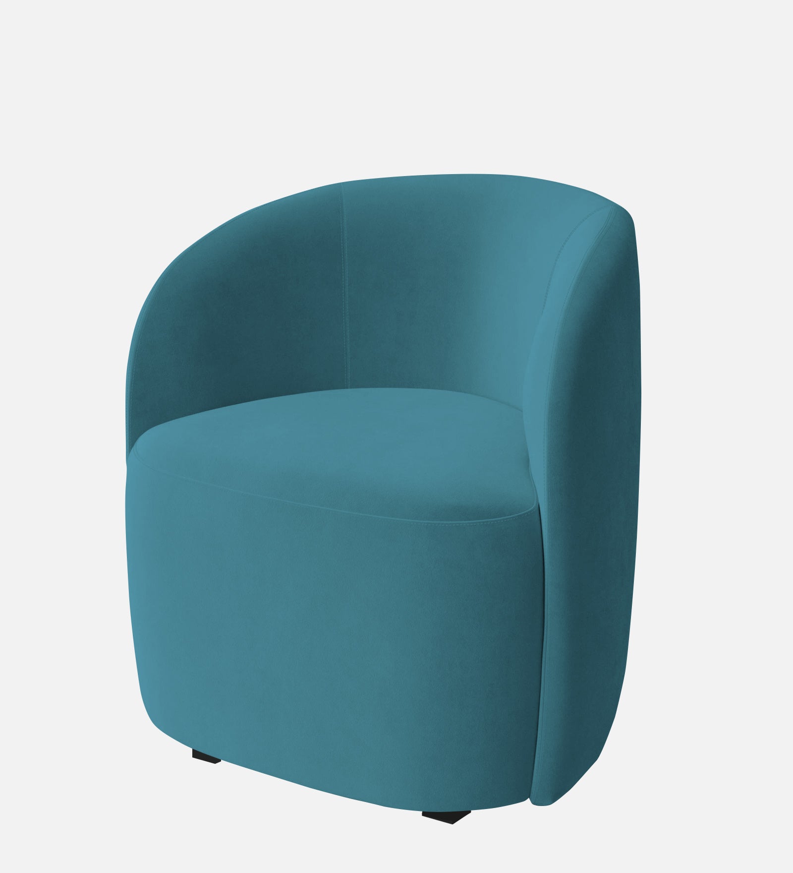 Hazel Velvet Wing Chair in Aqua Blue Colour