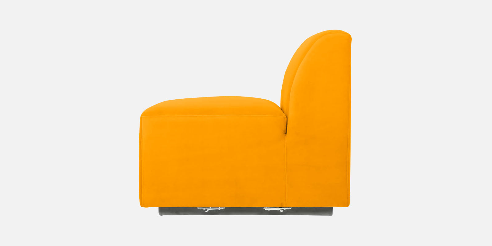 Bufa Velvet 3 Seater Sofa in Saffron yellow Colour