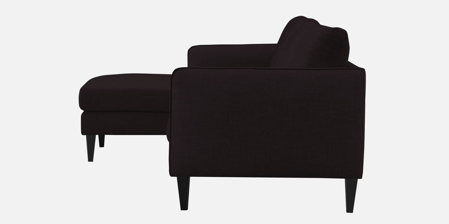 Piku Fabric Rhs Sectional Sofa 3 Lounger In Cara Brown Colour - Febonic Living