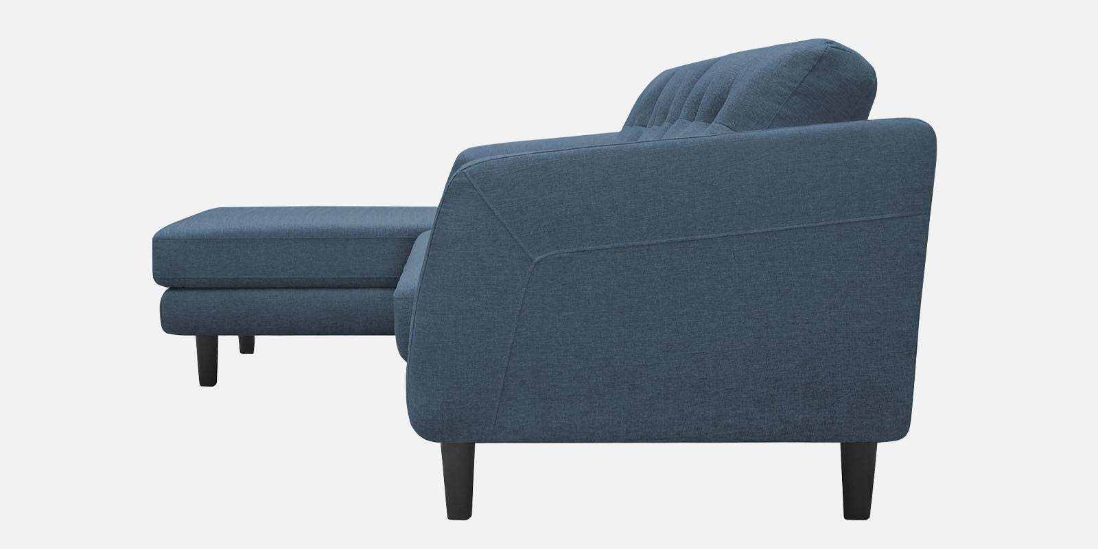 Natasha Velvet RHS Sectional Sofa (3+Lounger) in Oxford Blue Colour