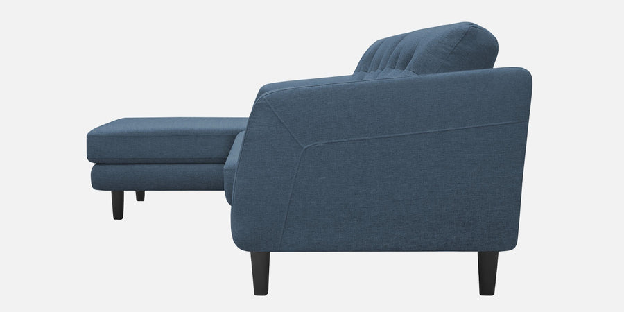Natasha Velvet Rhs Sectional Sofa 3 Lounger In Oxford Blue Colour - Febonic Living
