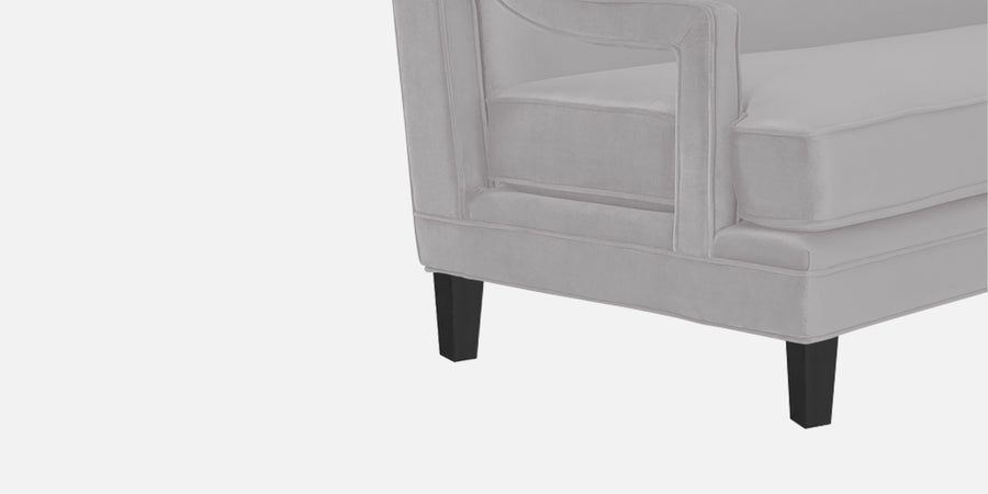Daffy Velvet 3 Seater Sofa In Concrete Grey Colour - Febonic Living