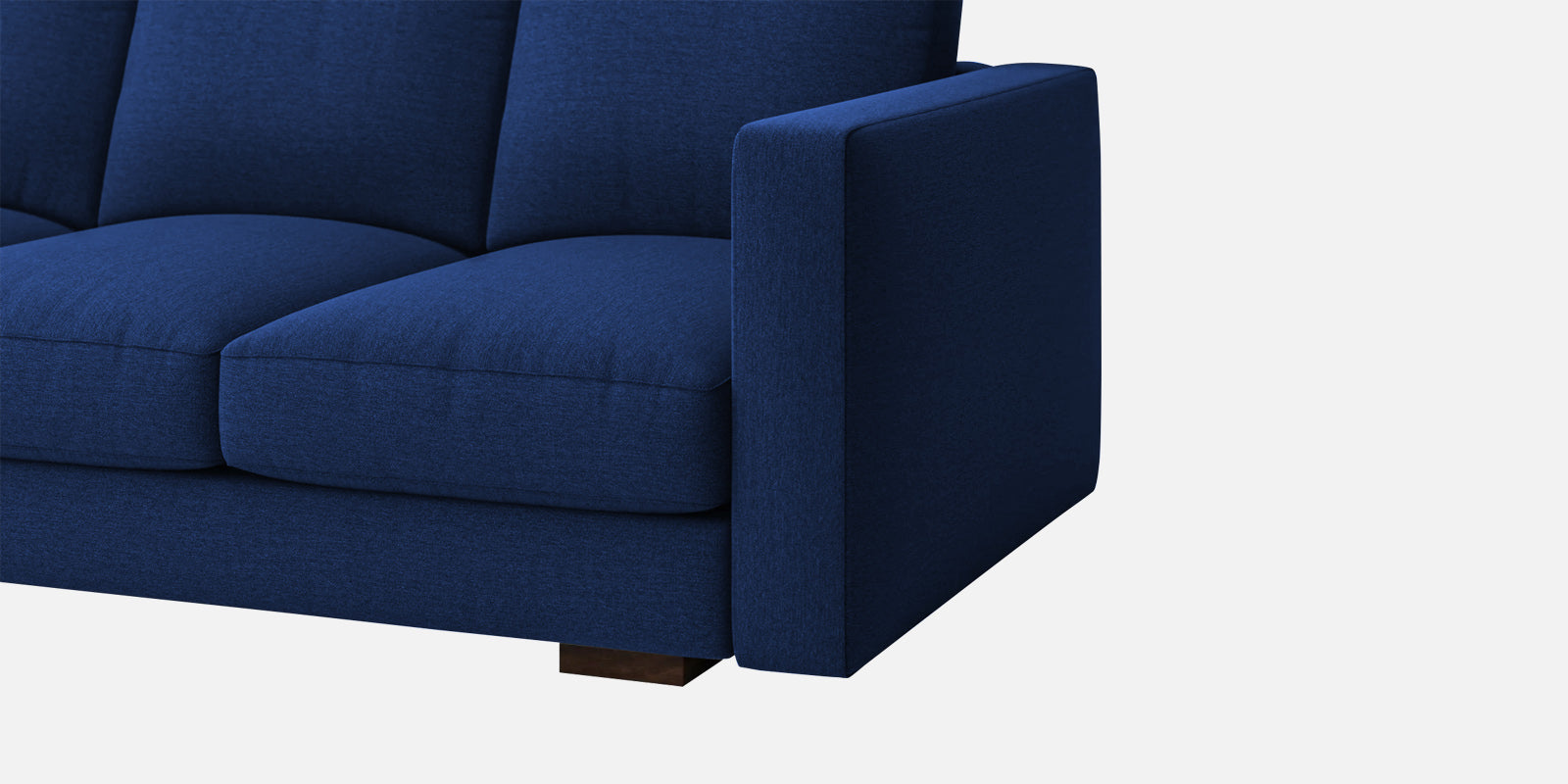 Messy Fabric 3 Seater Sofa in Royal Blue Colour