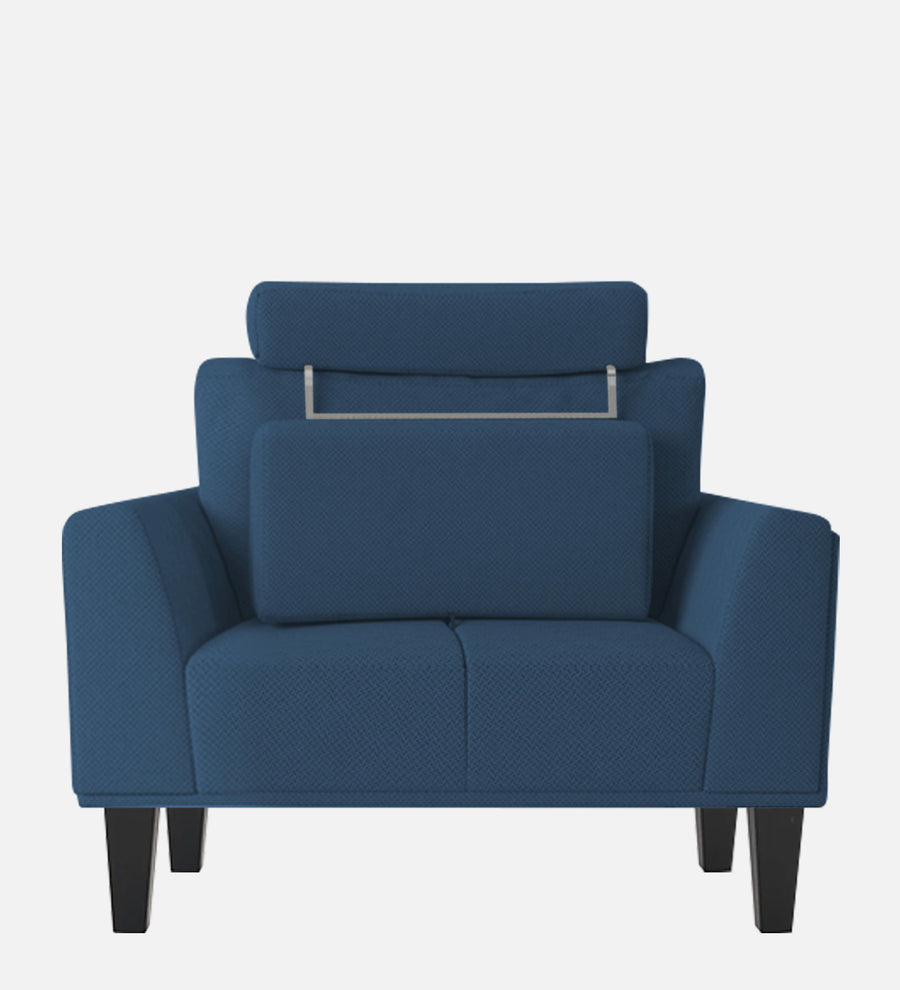 Como Fabric 1 Seater Sofa In Light Blue Colour - Febonic Living