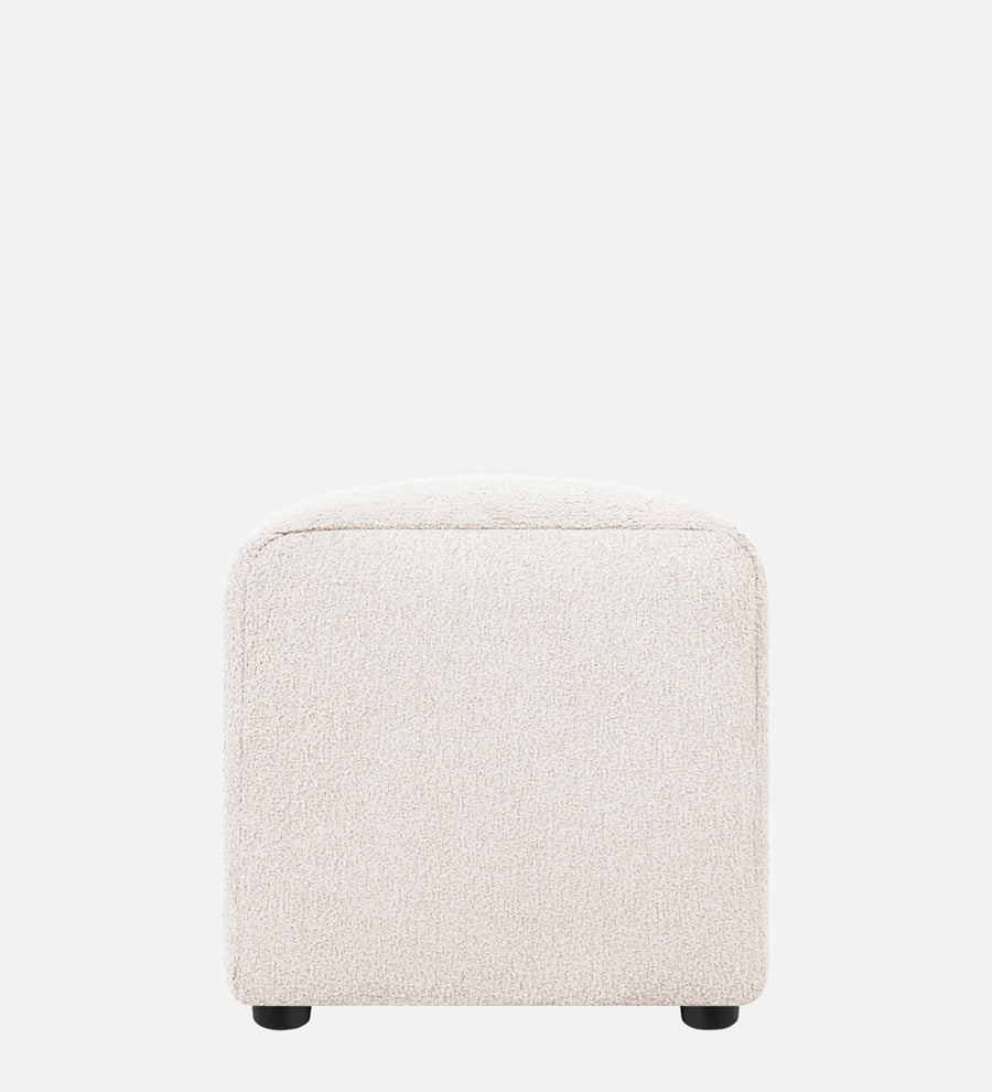 Rexi Boucle Fabric Bench In Bright White Colour - Febonic Living