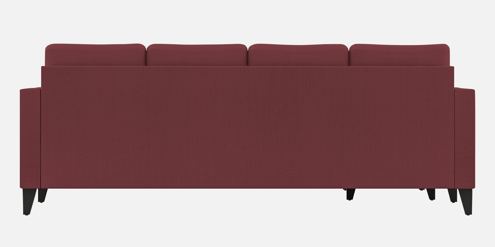 Nori Fabric RHS Sectional Sofa (3 + Lounger) In Blaze Red Colour