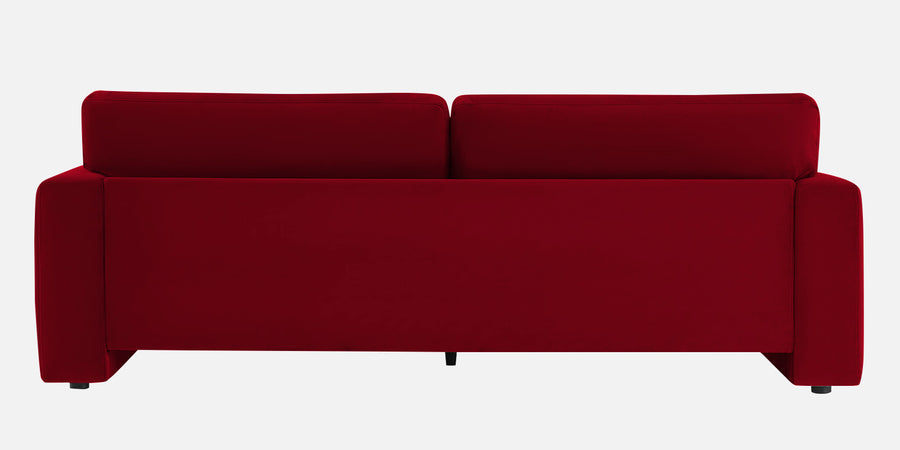 Kosta Velvet 3 Seater Sofa In Cherry Red Colour - Febonic Living