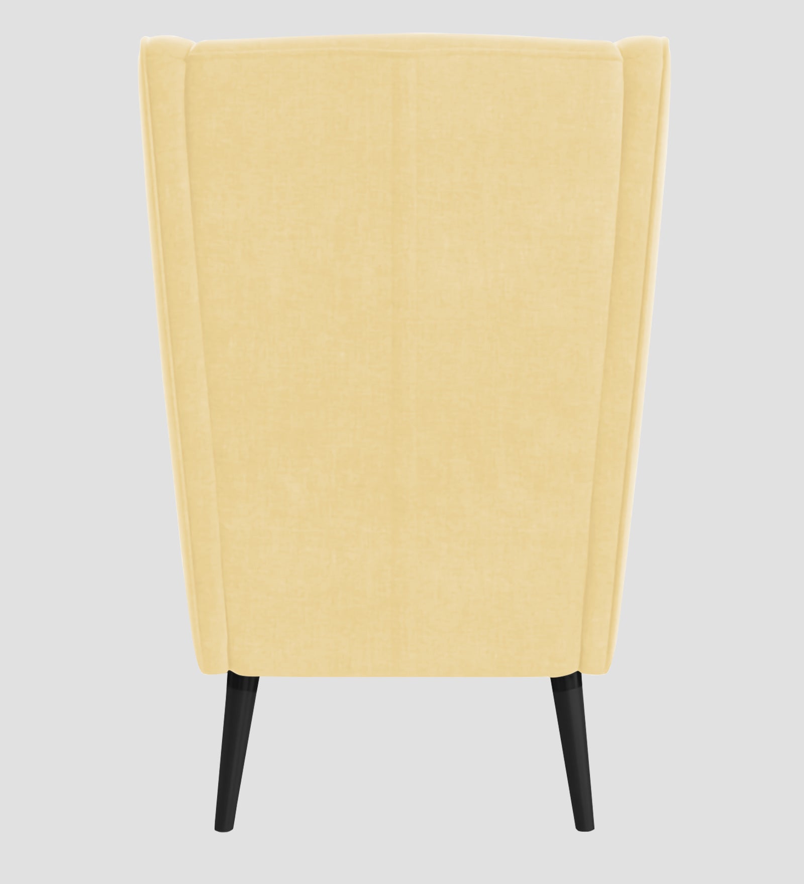 Niya Velvet 1 Seater Wing Chair in Sandy Beige Colour