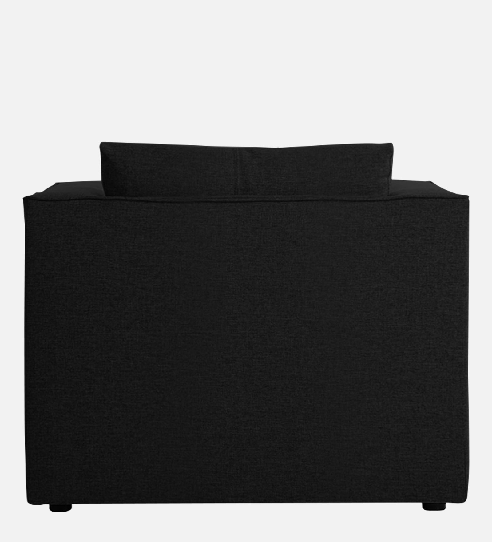 Kenia Fabric 1 Seater Convertible Sofa Cum Bed in Zed Black Colour