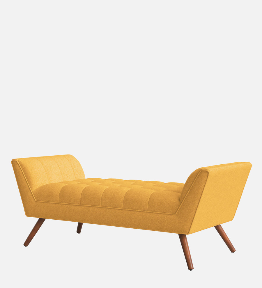 Cartes Velvet Bench In Turmeric Yellow Colour - Febonic Living